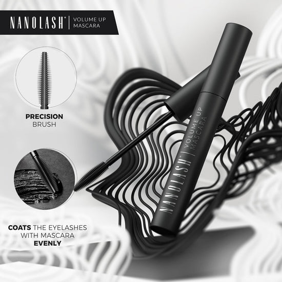 Nanolash Volume Up Mascara 10 ml - thickening mascara, effect of full and thick eyelashes, increasing volume, volumizing mascara, black mascara