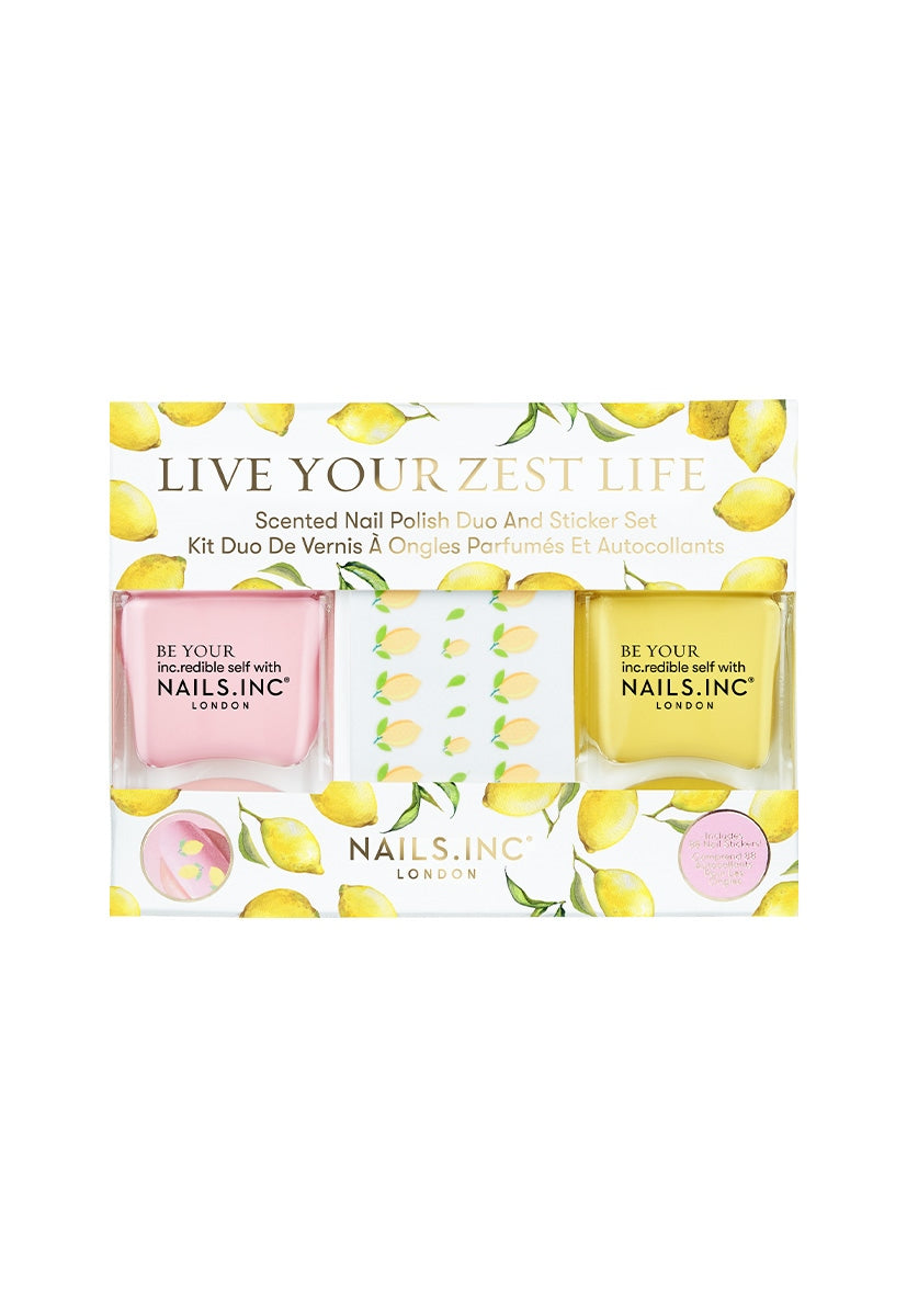 Nails Inc. Live Your Zest Life Nail Polish and Stickers Set