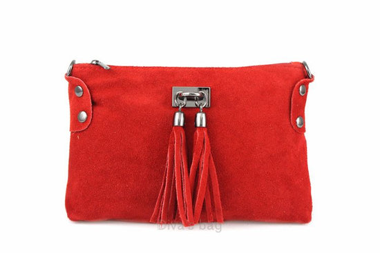 Load image into Gallery viewer, Italian Suede Tianna Shoulder Bag
