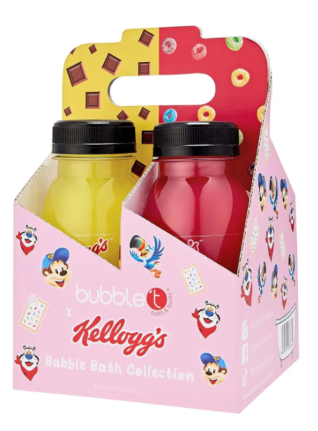 Bubble T Kellogg's Bubble Bath Gift Set (4 x 200ml )