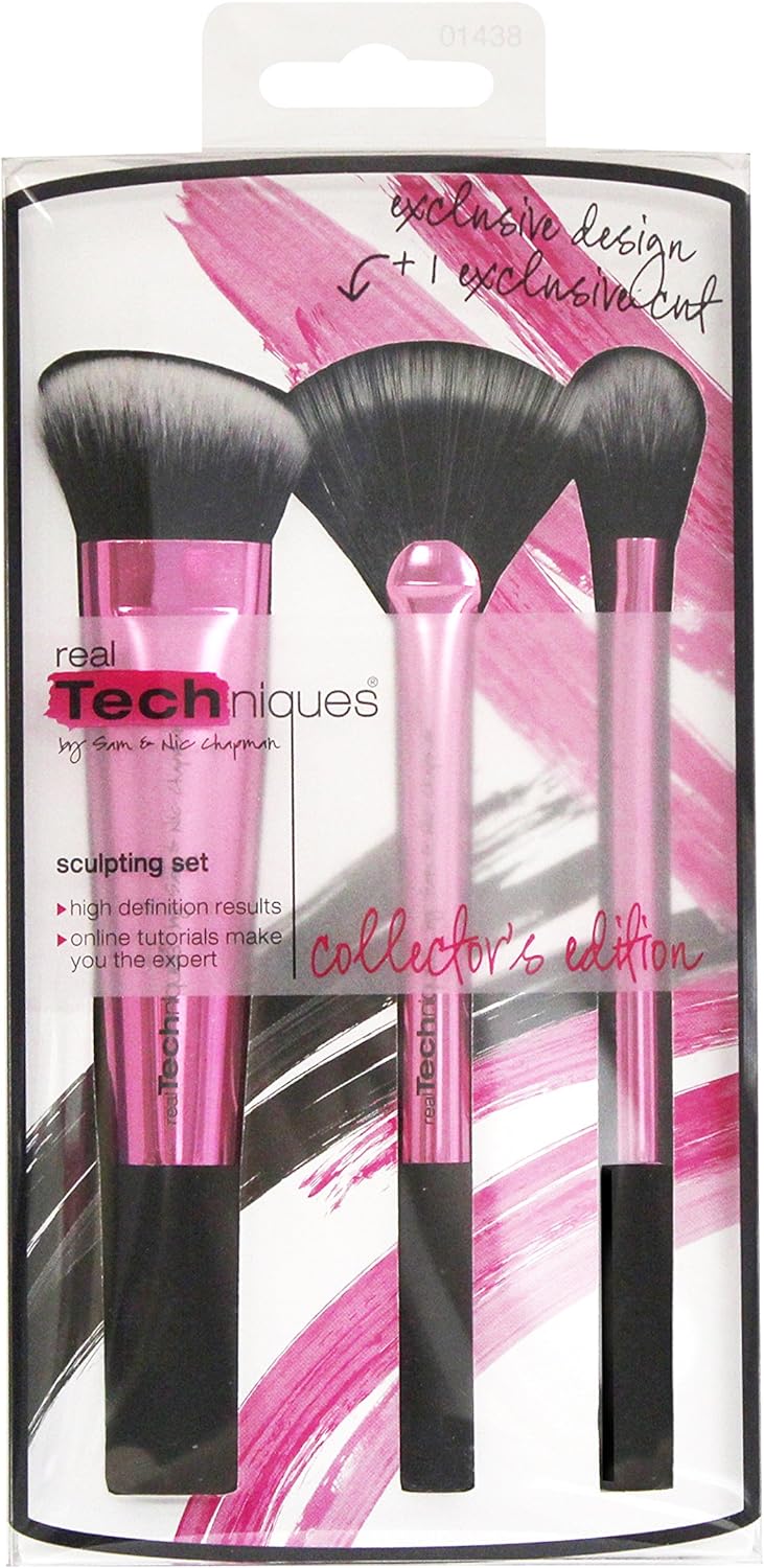 Real Techniques Collectors Edition Set of 3 Professional Makeup Brush Set