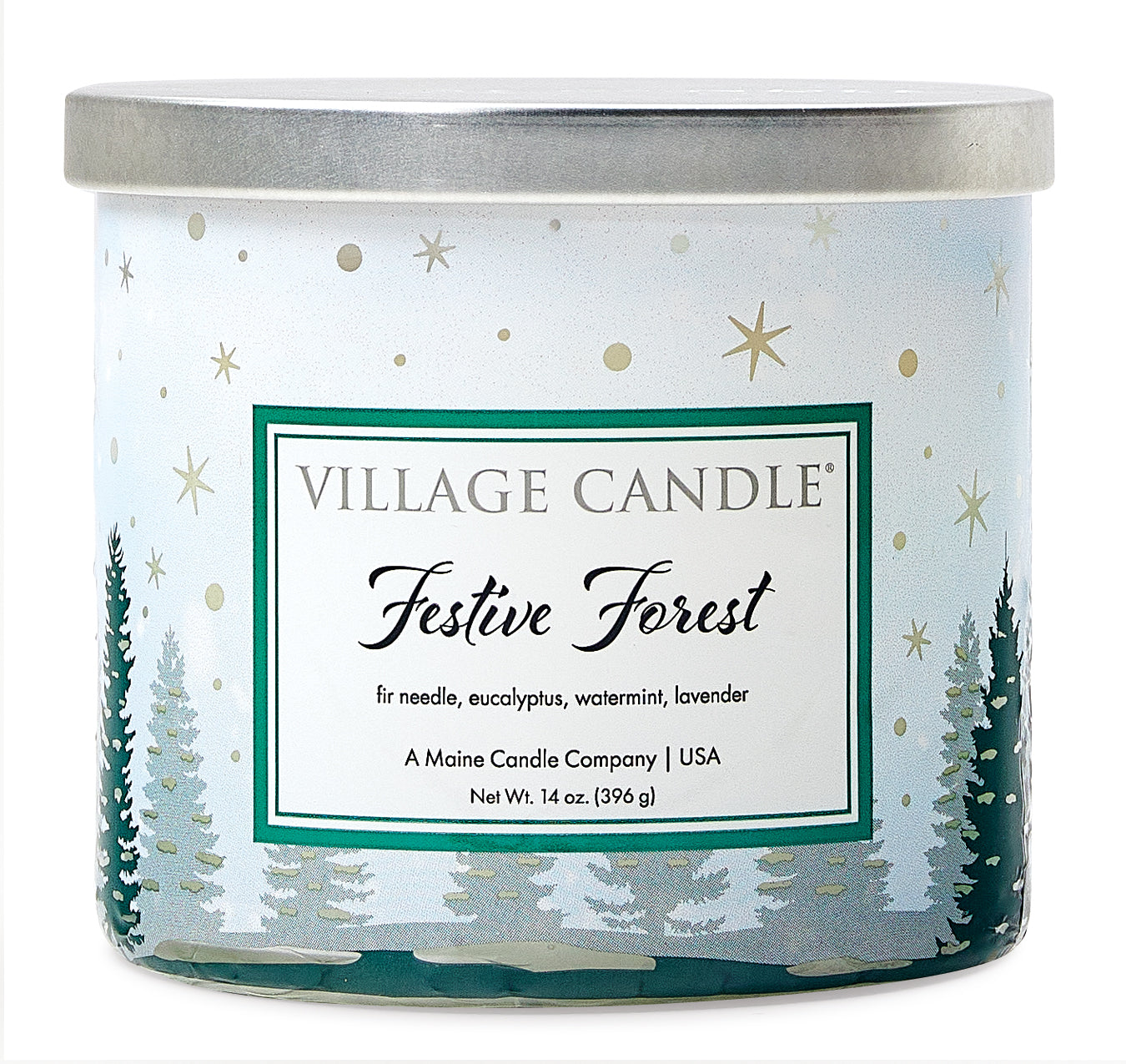 Village Candle - Festive Forest - Luminary Bowl