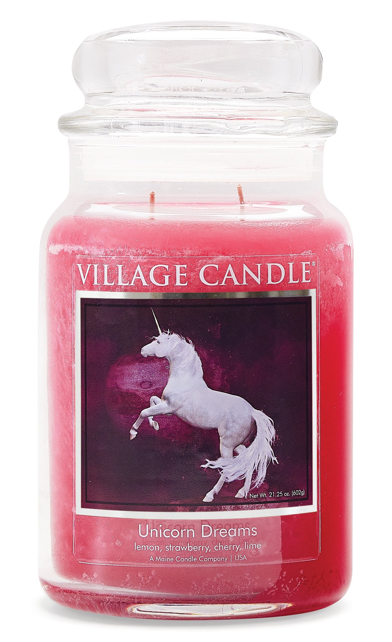 Village Candle - Unicorn Dreams - Large Glass Dome