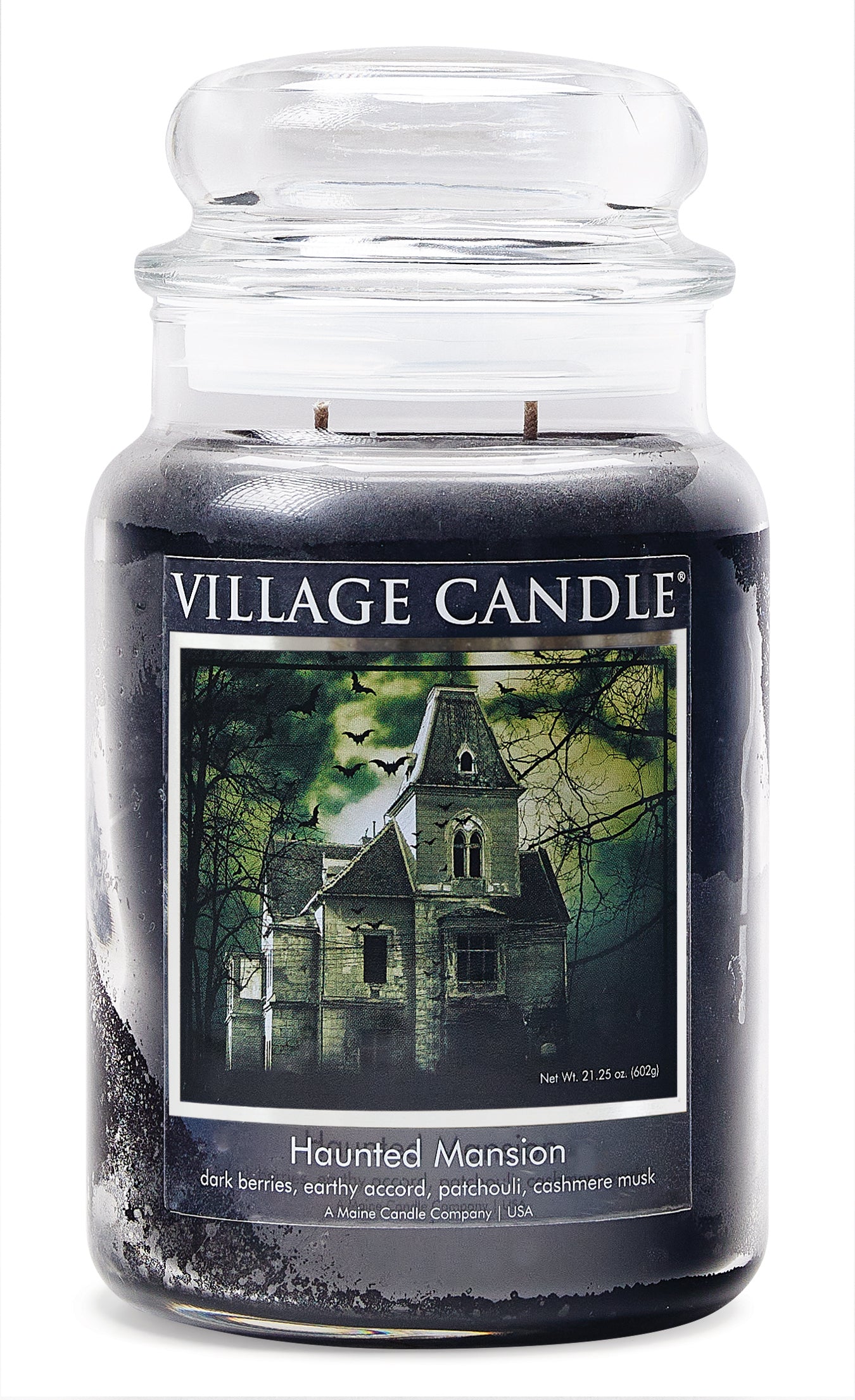 Village Candle - Haunted Mansion - Large Glass Dome