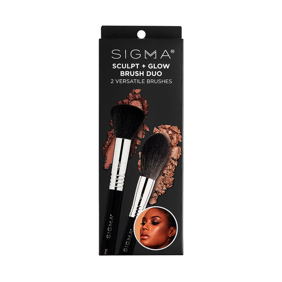 Load image into Gallery viewer, Sigma Beauty Sculpt + Glow Makeup Brush Duo
