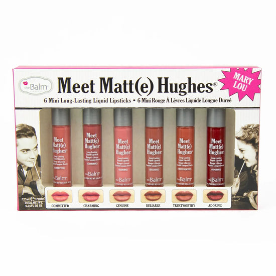 The Balm Meet Matt(E) Hughes Vol. 13 6 Mini Liquid Lipsticks Set