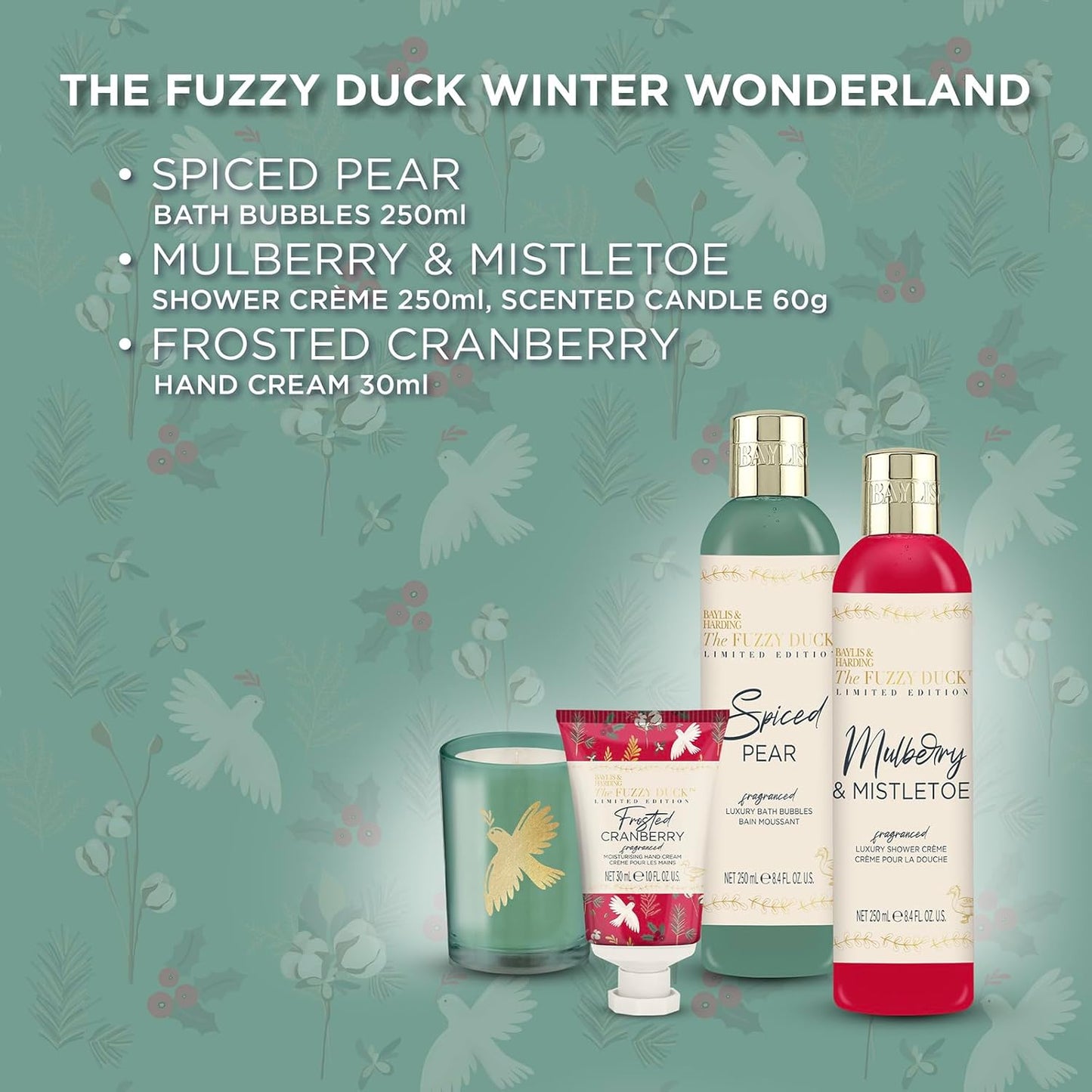 Baylis & Harding The Fuzzy Duck Winter Wonderland Candle Bathing Set