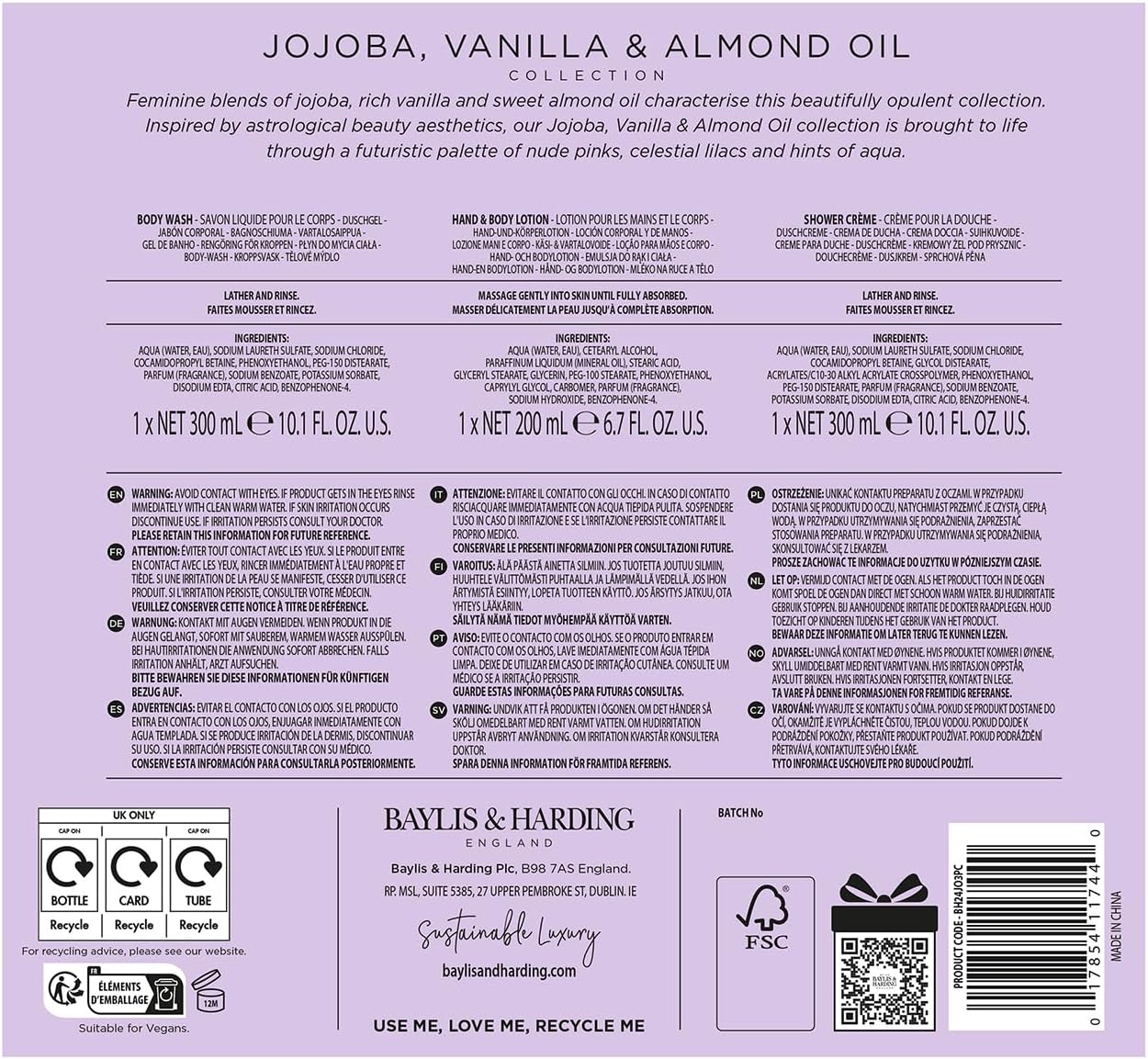 Baylis & Harding Jojoba Luxury Bathing Essentials Set