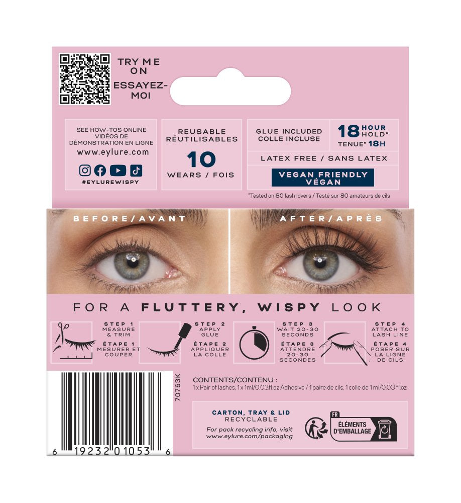 Eylure Light and Wispy Shorter Band Lashes 162