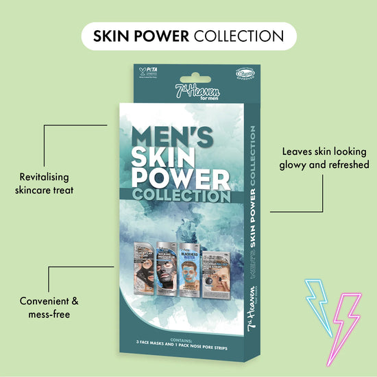 7th Heaven Men’s Skin Power Gift Set - Energises & Revives Skin