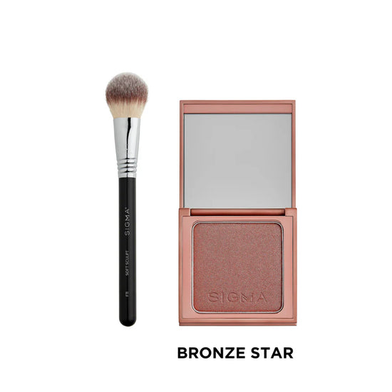 SIGMA POWDER BLUSH & BRUSH BUNDLE - BRONZE STAR