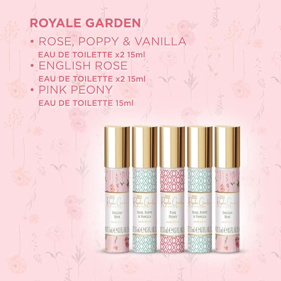 Baylis & Harding Royale Garden Rose, Poppy & Vanilla Fragrance Discovery Gift Set - Vegan Friendly