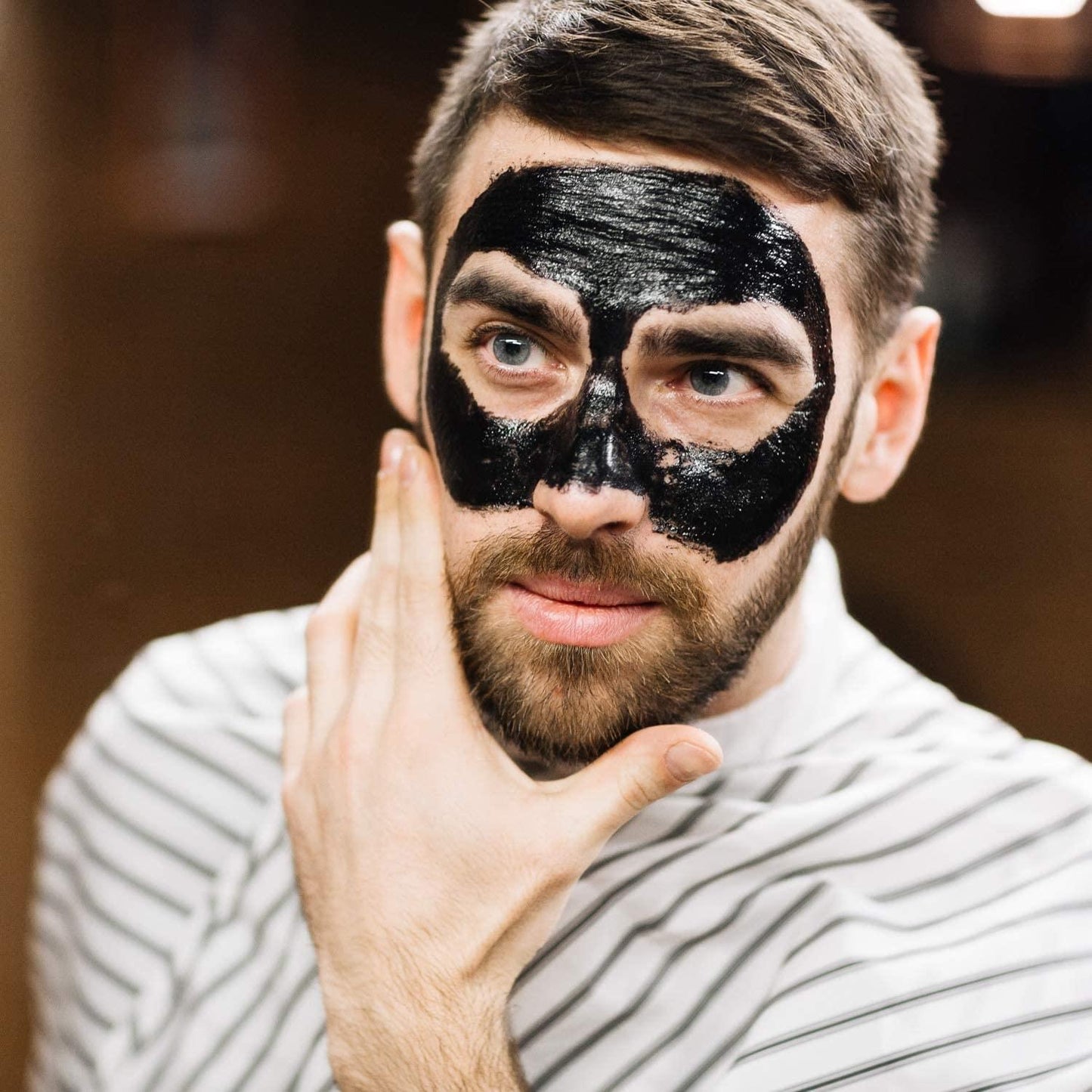 7th Heaven Activated Charcoal Black Clay Peel Off Face Mask for Men, Cleanse and Detoxify, Lifts Away Grime, Oil Control, 125ml