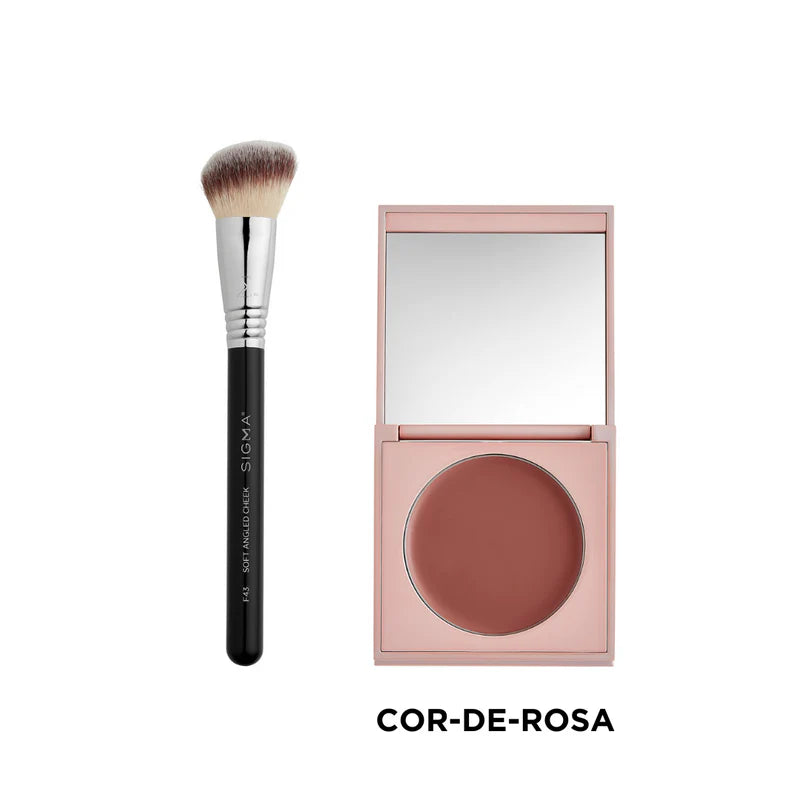 SIGMA CREAM BLUSH & BRUSH BUNDLE - COR-DE-ROSA