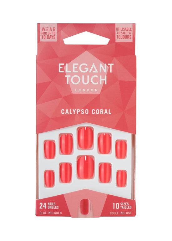 Elegant Touch Luxe Looks Nails Calypso Coral