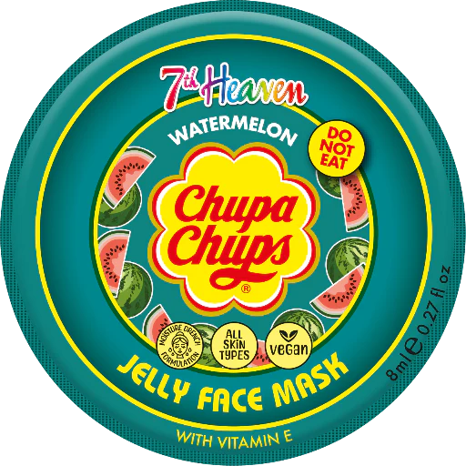 7th Heaven Chupa Chups Watermelon Jelly Mask with Vitamin E - Moisturises & Smooths Skin