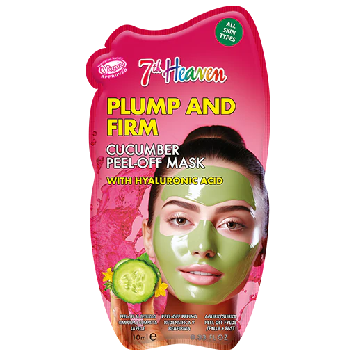 7th Heaven Cucumber Peel Off Mask with Hyaluronic Acid - Plumps & Firms Skin
