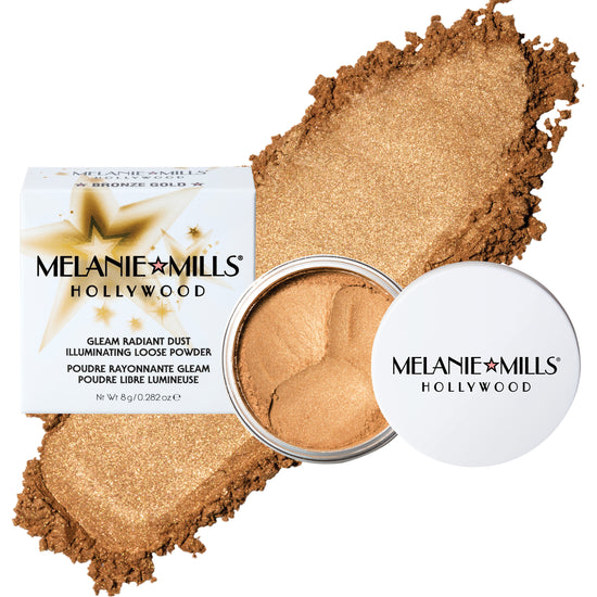 Melanie Mills Gleam Radiant Dust Shimmering Loose Powder for Face & Body