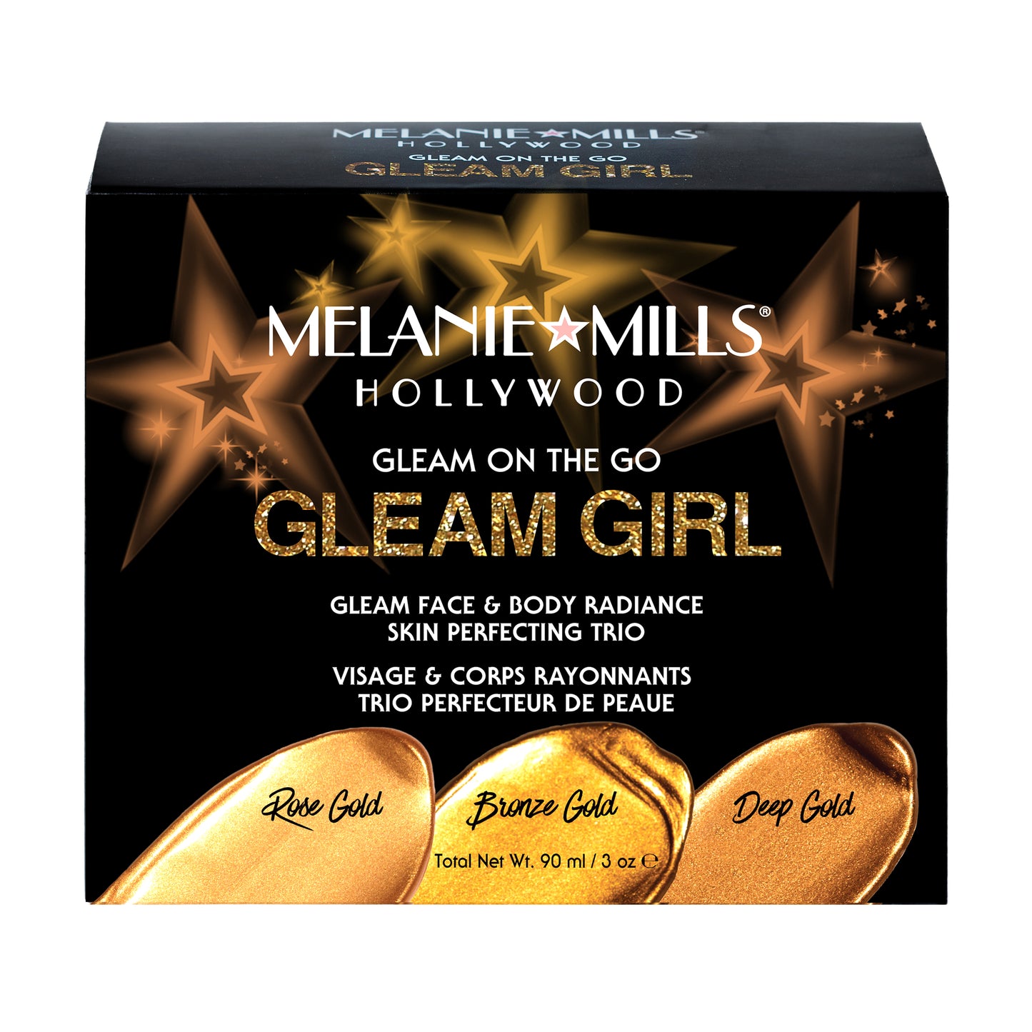 Melanie Mills Hollywood GLEAM GIRL Gleam on the Go Body Radiance Kit