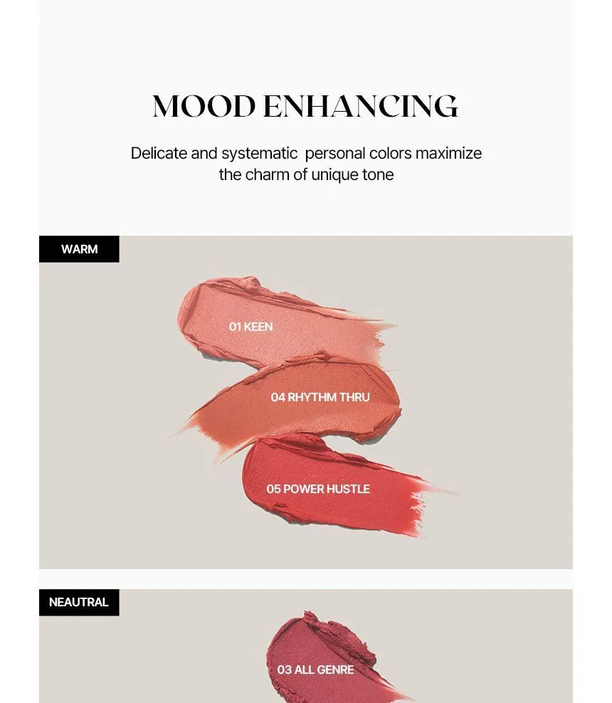 Moonshot Performance Lip Blur Fixing Tint #05 Power Hustle: Warm-tone lively red colour