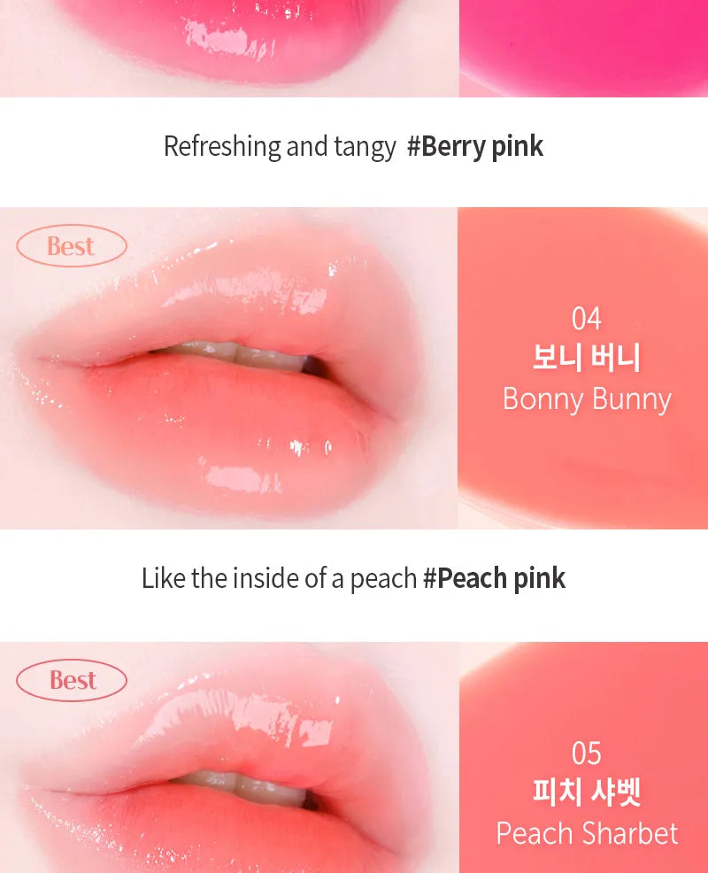 MACQUEEN - Dewy Over Lip Gloss - 6 Colors