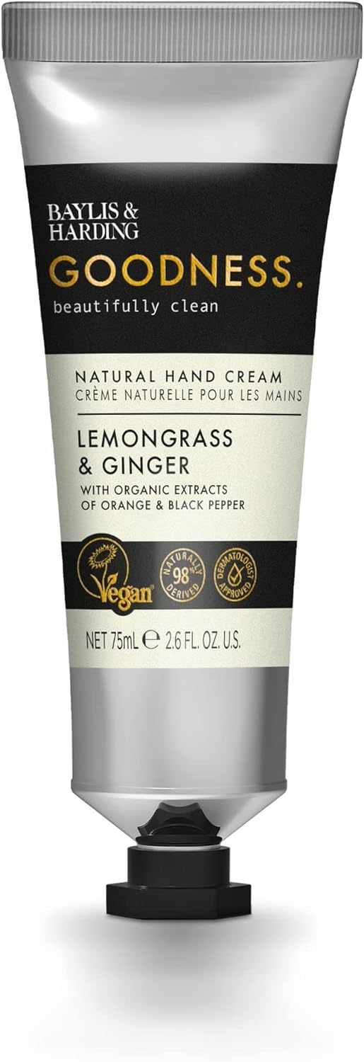 Baylis & Harding Goodness Lemongrass & Ginger Hand Cream 75ml Vegan Friendly