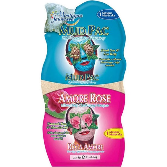 7th Heaven Mud Pac/Amore Rose Duo Masques 2 x 8ml