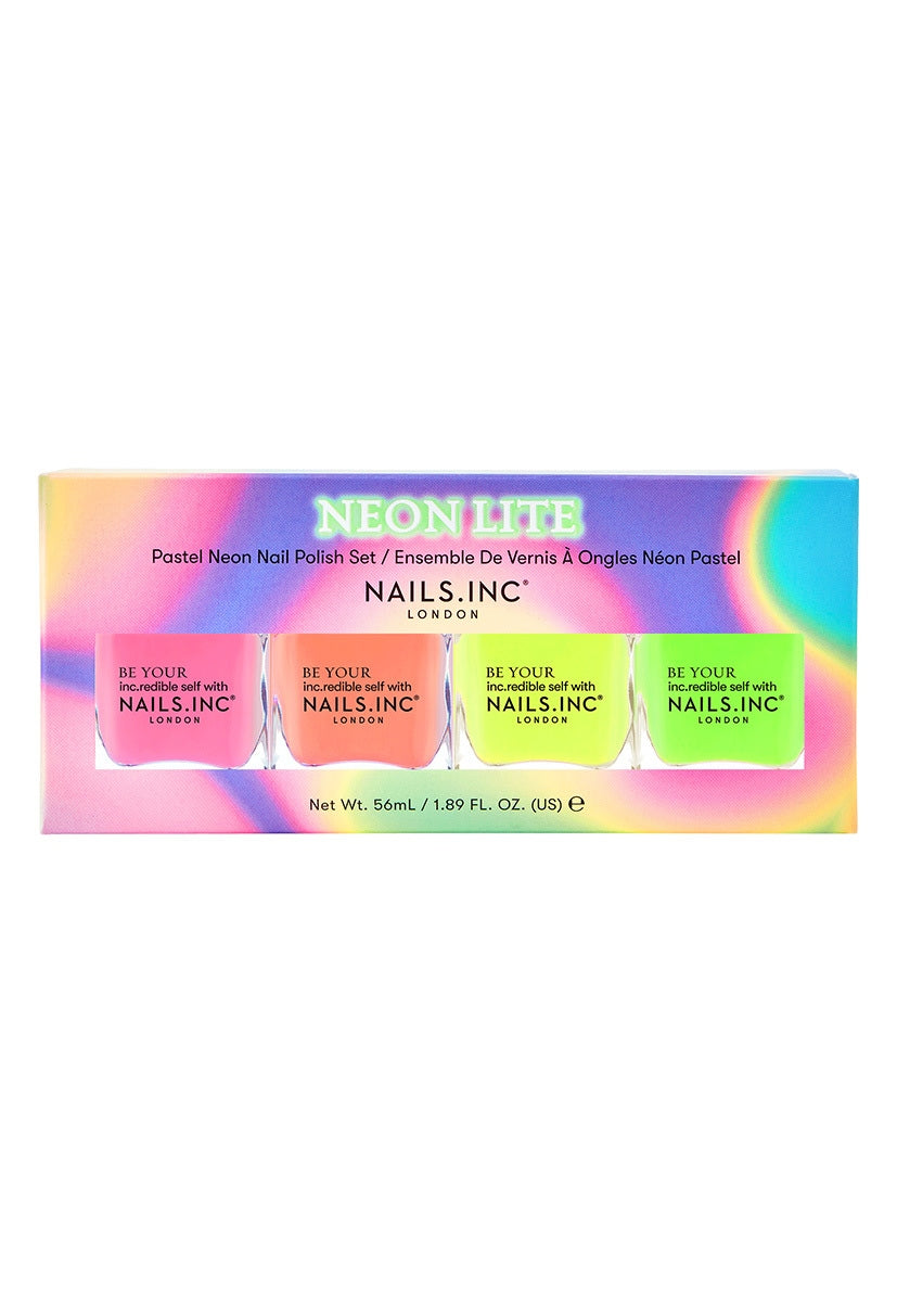 Load image into Gallery viewer, Nails Inc. 4-piece Nail Polish Set Neon Lite
