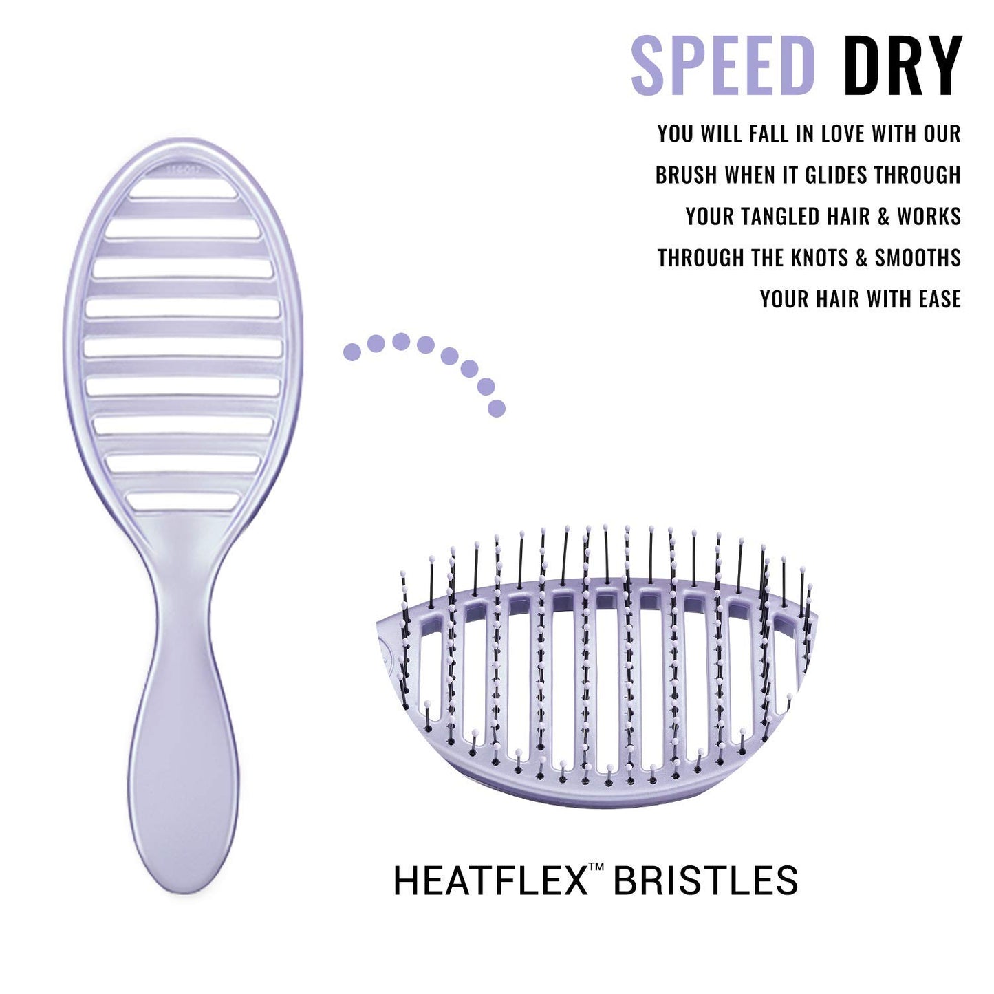 Wet Brush Speed Dry Osmosis Hair Brush Purple