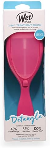 Wet Brush Original Detangler Spritzer 2 in 1 Treatment Brush Pink