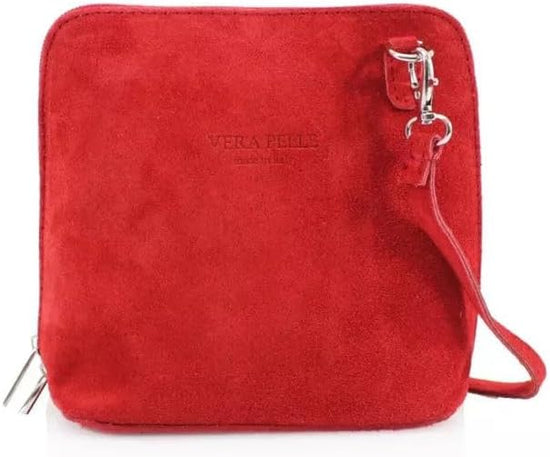 Women's Rhiannon Cross Body Shoulder Bag – Vera Pelle Italian Suede Messenger Handbag