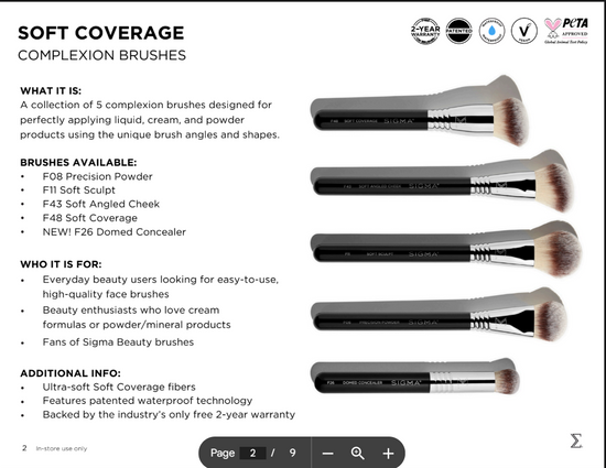 Sigma Beauty F26 Domed Concealer Brush