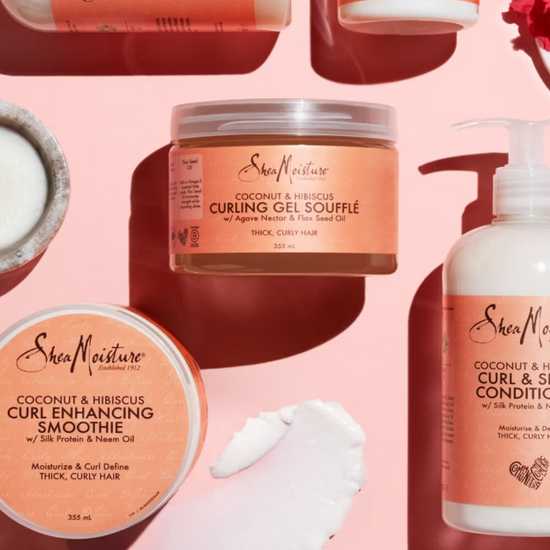 SheaMoisture Coconut & Hibiscus Curl & Shine Shampoo sulphate free shampoo for thick, curly hair 384 ml
