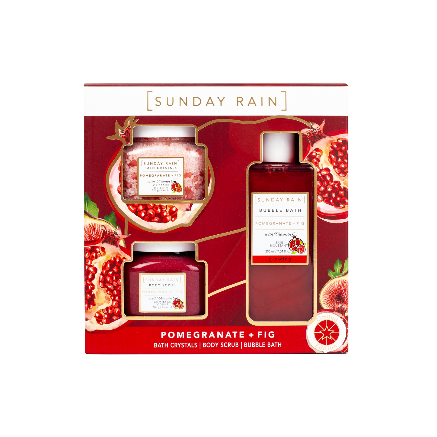 Sunday Rain Pomegranate & Fig Trio