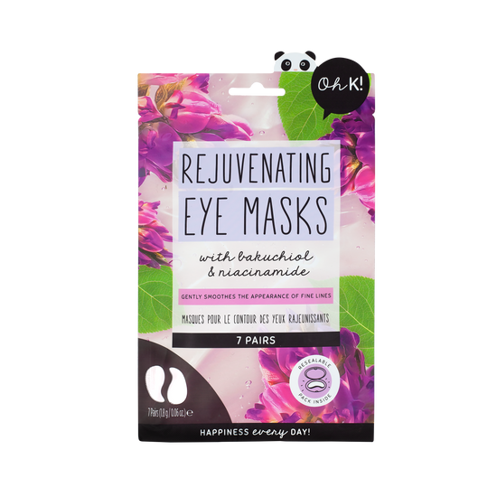 Oh K! Under Eye Masks, Fine Line Smoothing, Reduces Wrinkles, 7 Pairs, With Added Bakuchiol Vegan and Cruelty Free 26g