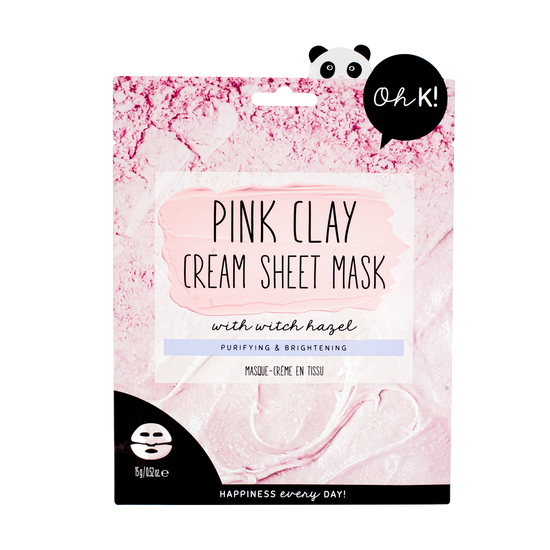 Oh K! Pink Clay & Witch Hazel Cream Sheet Mask