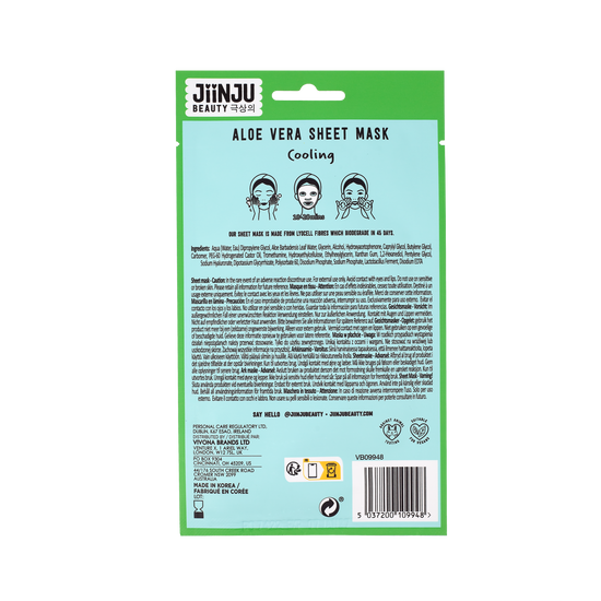 Jiinju Cooling Aloe Vera Sheet Mask