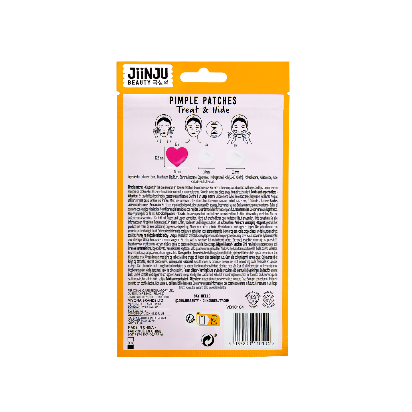 JiinJu Treat & Hide Pimple Patches, 24 Patches