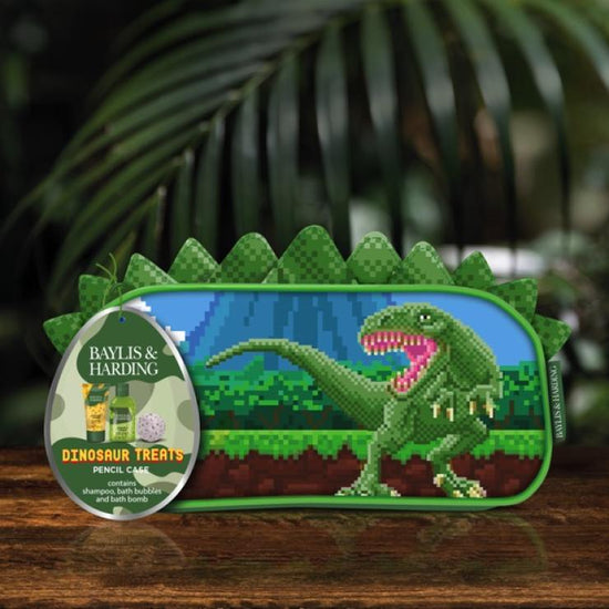 Baylis & Harding Dinosaur Pencil Case Gift Set - Vegan Friendly