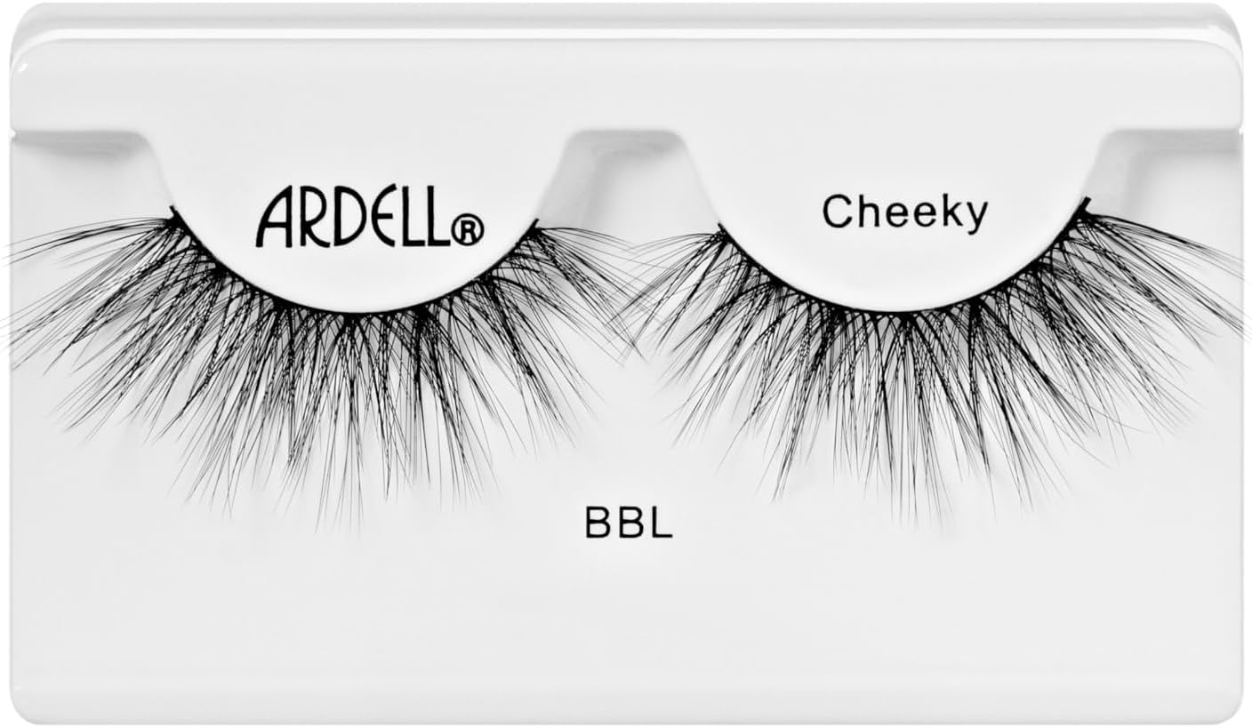 Ardell Big Beautiful Lashes Cheeky False Eyelashes, Duo Adhesive Included, Medium Volume, 21 mm Length, Vegan Friendly, 1 Pair (Pack of 1)