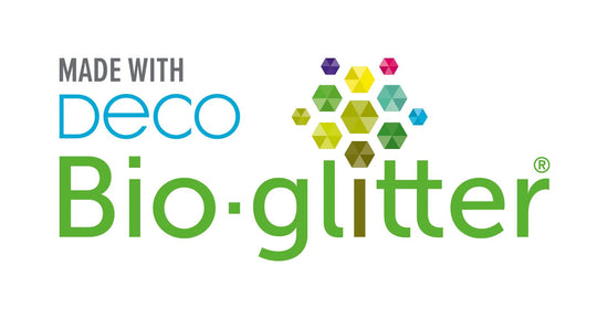 Uniqueco Bio Glitter FSCM Luxe Gold Wreaths on Teal Gift Wrap