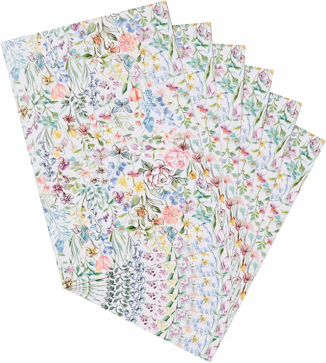 Heathcote & Ivory Flower of Focus Scented Drawer Liners | Add Style and Fragrance to Drawers & Wardrobes | Kitchens & Bedrooms | Vegan Friendly | 6 Sheets