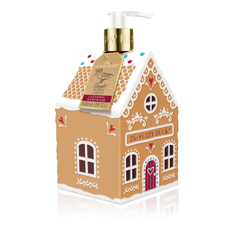 Baylis & Harding The Fuzzy Duck Winter Wonderland Festive Hand Wash & Ceramic Gingerbread House Gift Set - Vegan Friendly