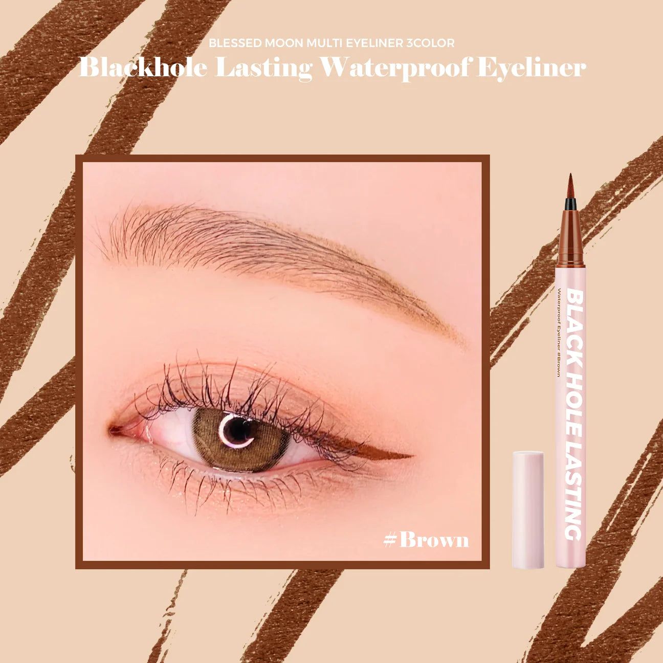 Load image into Gallery viewer, Blessed Moon Black Hole Waterproof Lasting Eyeliner Pen (3 Colours)
