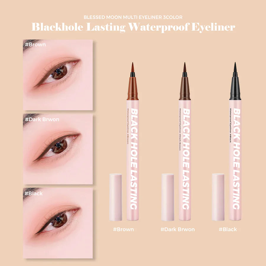 Load image into Gallery viewer, Blessed Moon Black Hole Waterproof Lasting Eyeliner Pen (3 Colours)
