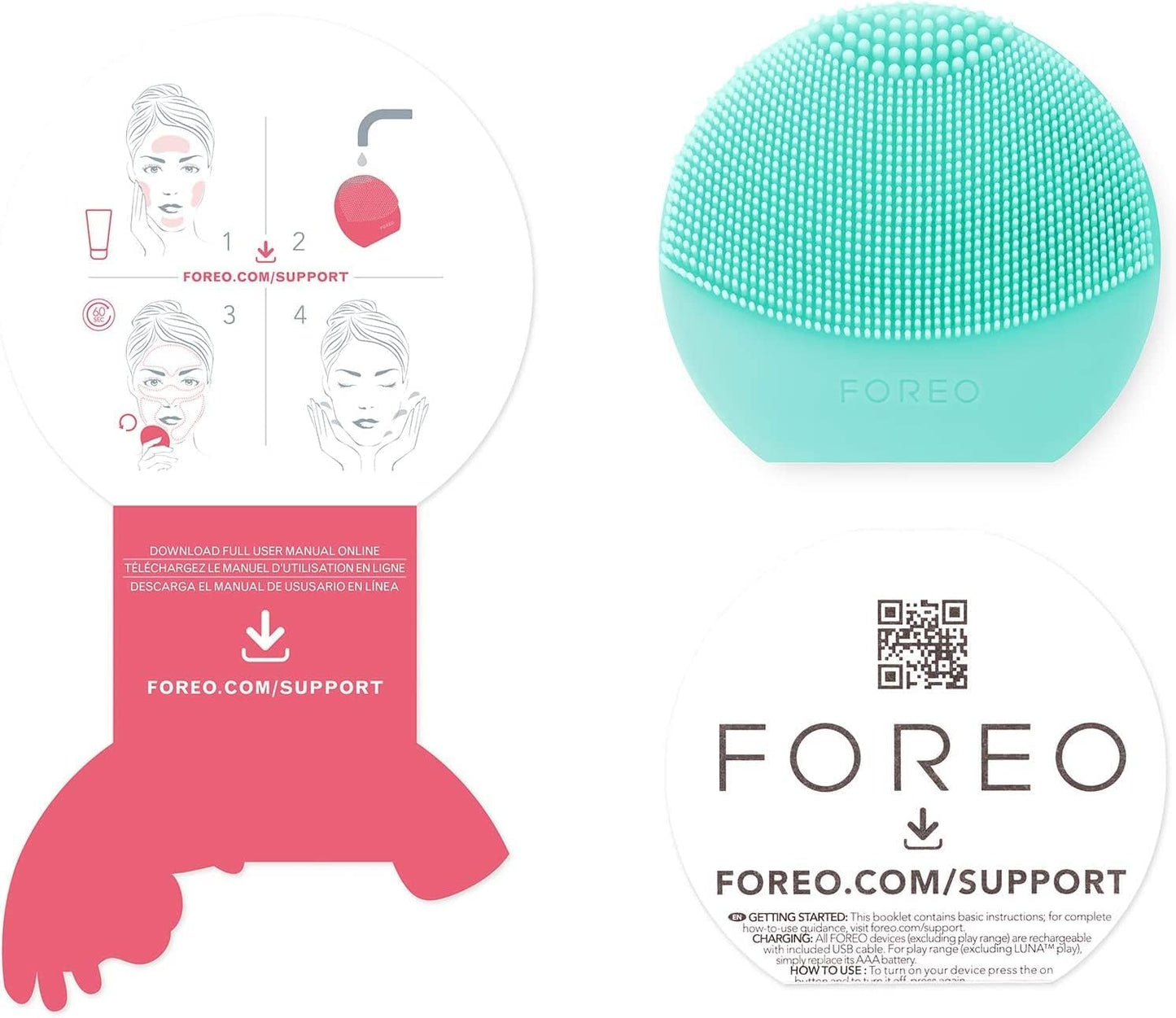 FOREO LUNA play plus 2 - Facial Cleansing Brush - 1-min Deep Facial Cleanser - Travel Accessories - Silicone Face Massager - Holiday Essentials - Ultra-hygienic - All Skin Types - I lilac you!