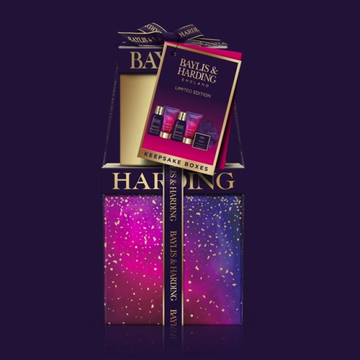 Baylis & Harding Midnight Fig & Pomegranate Luxury Pamper Present Gift Set - Vegan Friendly
