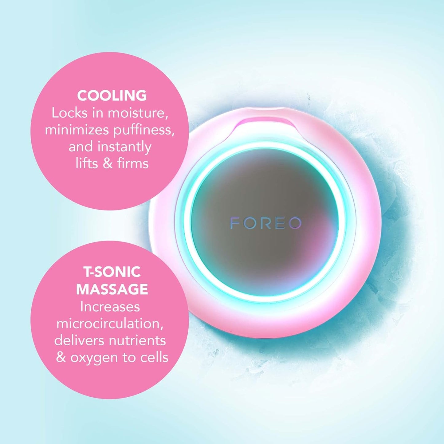 Load image into Gallery viewer, FOREO UFO Full Facial LED Face Mask Treatment, Red Light Therapy Face Care, Korean Skincare, Thermotherapy, Cryotherapy, Face Massager, Moisturiser, Increased Skin Care Absorption- Pearl Pink
