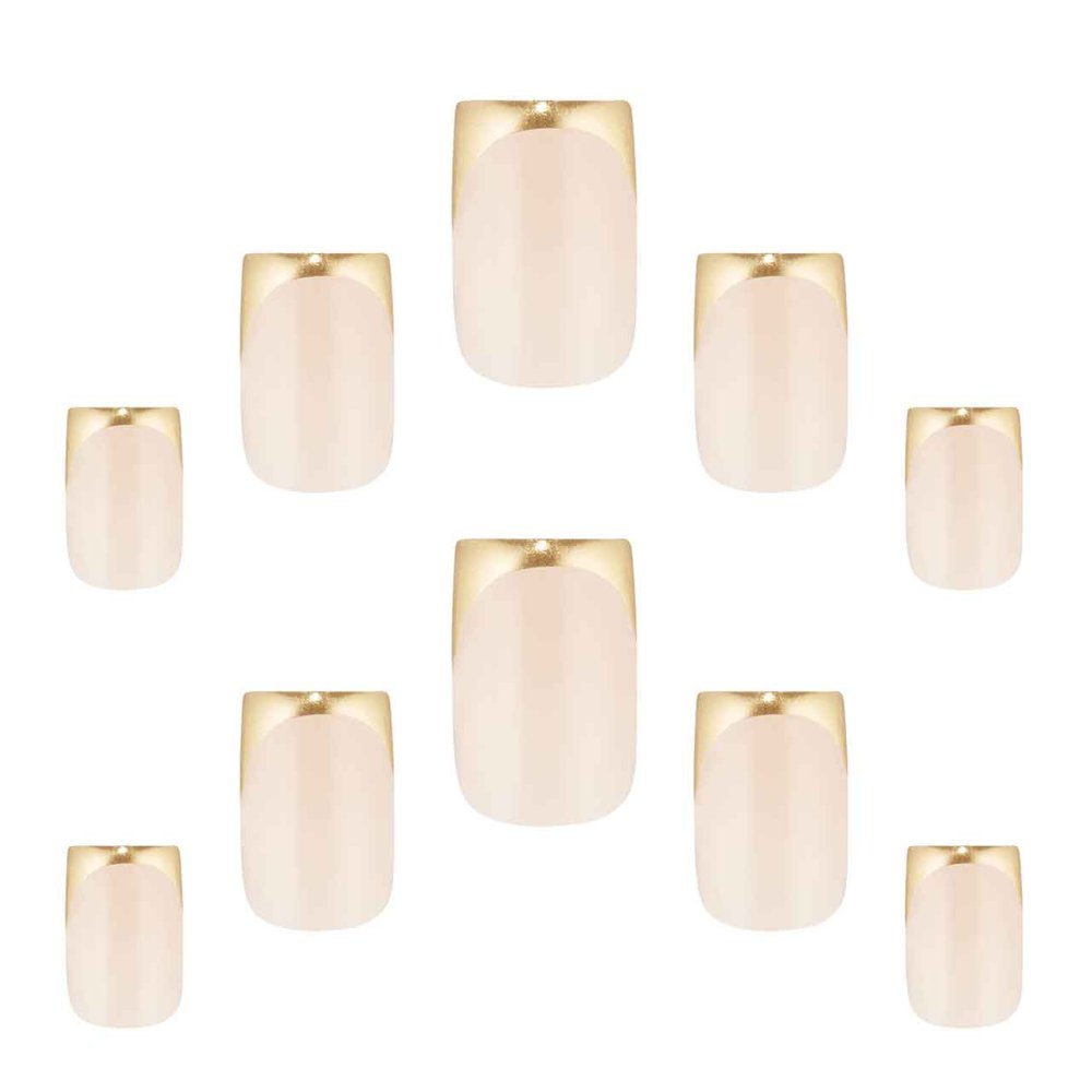 Elegant Touch Nails French 186 Gold Chrome