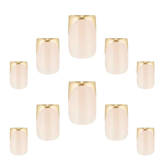 Elegant Touch Nails French 186 Gold Chrome